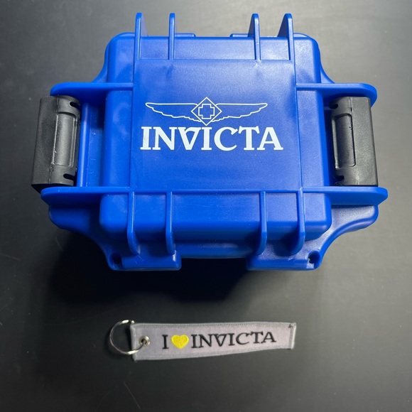 Invicta Men's Silver and Blue Watch - Picture 5 of 5